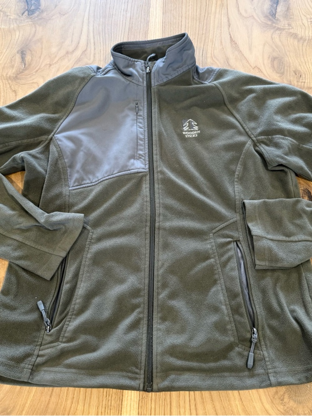 North End Women's Olive Green Utility Fleece Jacket